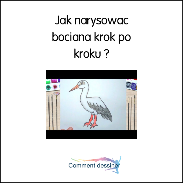 Jak narysować bociana krok po kroku